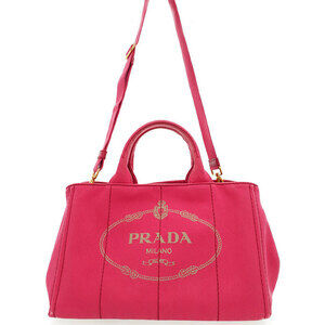 Prada Canapa 2way Top Handle Crossbody Tote Convertible Tote Bag